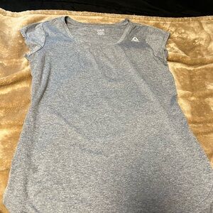 Reebok Women's Heather Gray Short Sleeve Tee